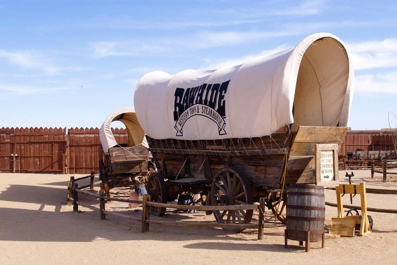 Covered Wagon on the Oregon Trail